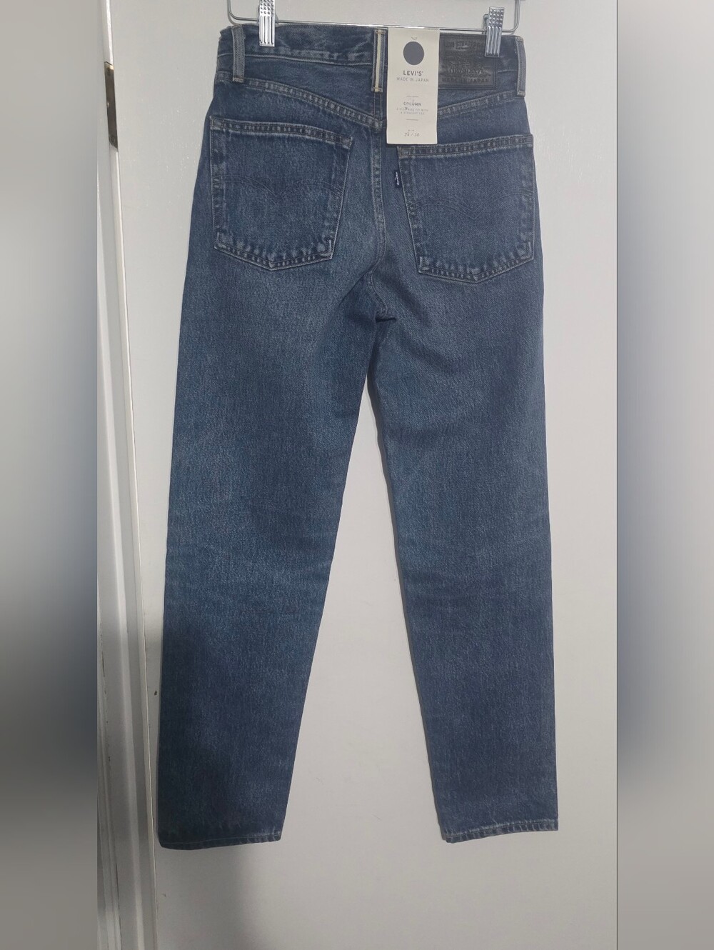 Levi’s Blue Tab Japanese Selvedge Column Women Jeans Dark Wash Size 24 X 30 NWT